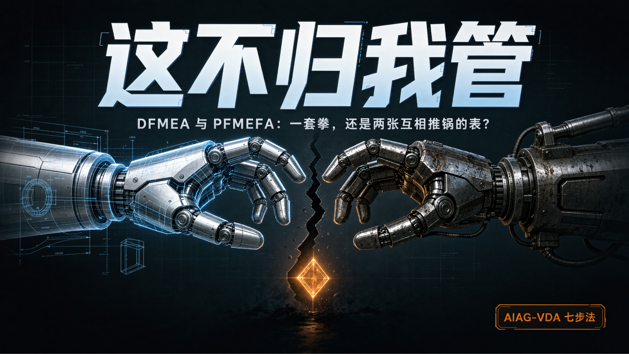 DFMEA甩工艺、PFMEA甩设计——本是"一套拳"，不是两张互相推锅的表